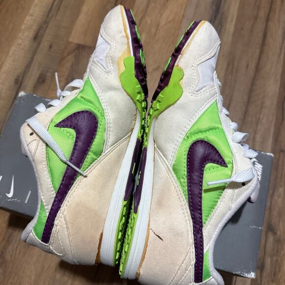 90s Nike Zoom V White Electric Green Red Plum Track Spikes main image 4
